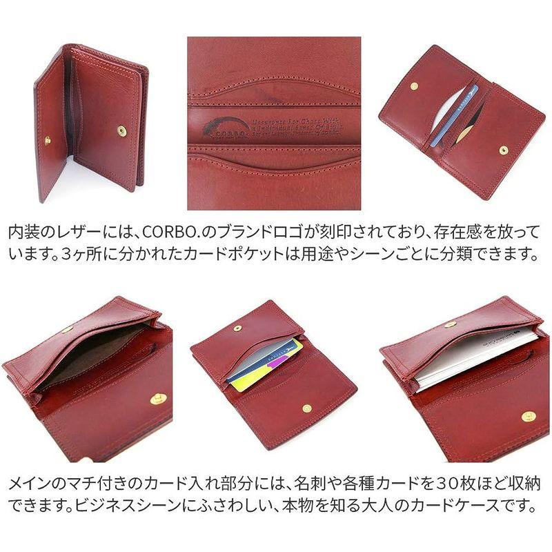 コルボ 名刺入れ カードケース 革 8LC-0403 SLATE スレートシリーズ レディッシュブラウン CO-8LC-0403-96 8LC 名刺入れ カードケース SLATE スレートシリーズ レディッシュブラウン CO レザー