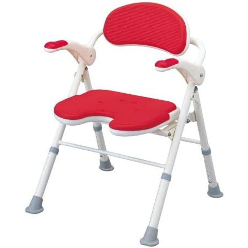 アロン化成 安寿 折りたたみシャワーベンチ TU レッド 安寿 折りたたみシャワーベンチ TU レッド