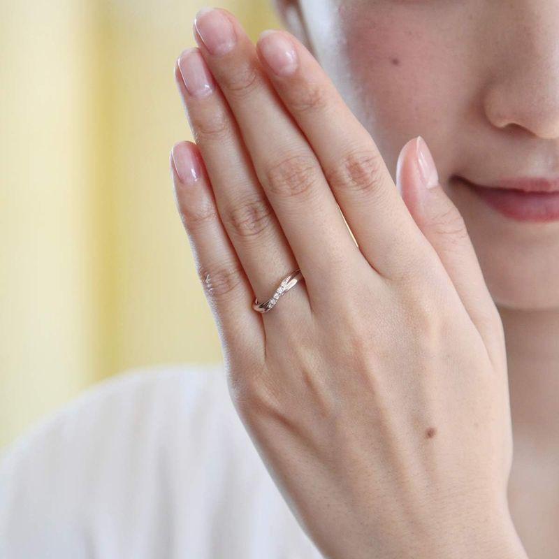 4℃(ヨンドシー)ピンクシルバー ペアリング(レディース) 10号 111744441105 ピンクシルバー ヨンドシー ペアリング レディース 10号