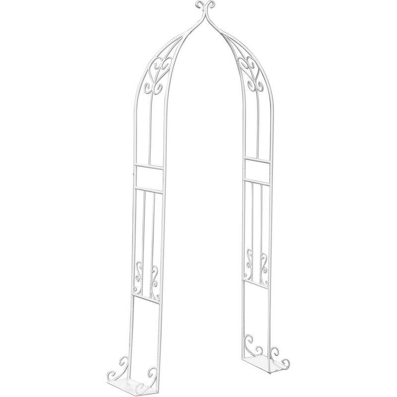 ガーデンガーデン アイアン スタンドフェンス フルアーチ ホワイト STF-W1100-WHT アイアン スタンドフェンス フルアーチ ホワイト STF W1100 WHT サイズ