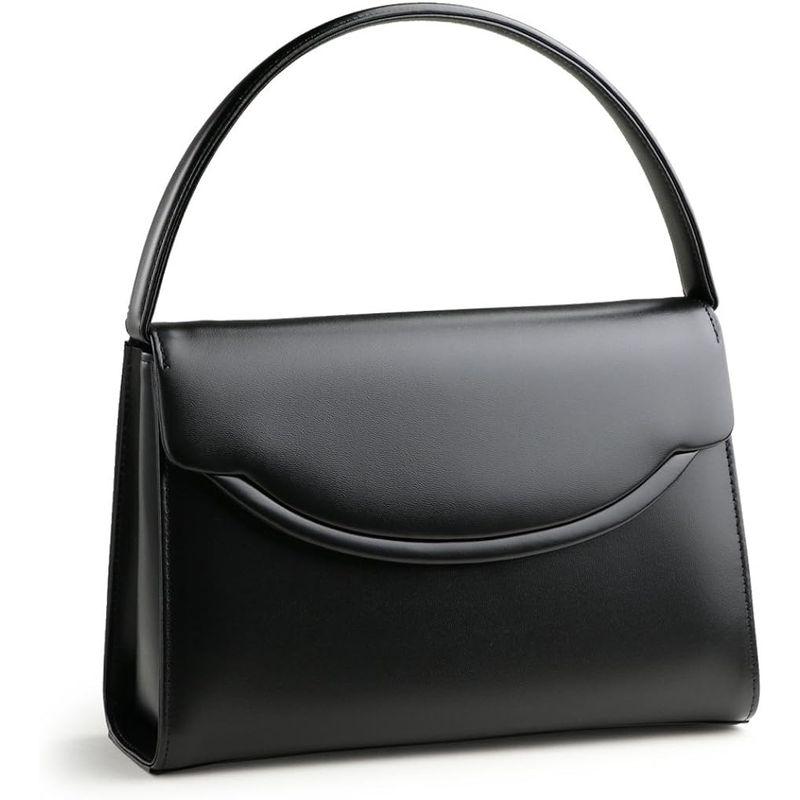 LiERRE 日本製 慶弔両用 本革ブラックフォーマルバッグ 日本製 慶弔両用 本革ブラックフォーマルバッグ 5cm レザー