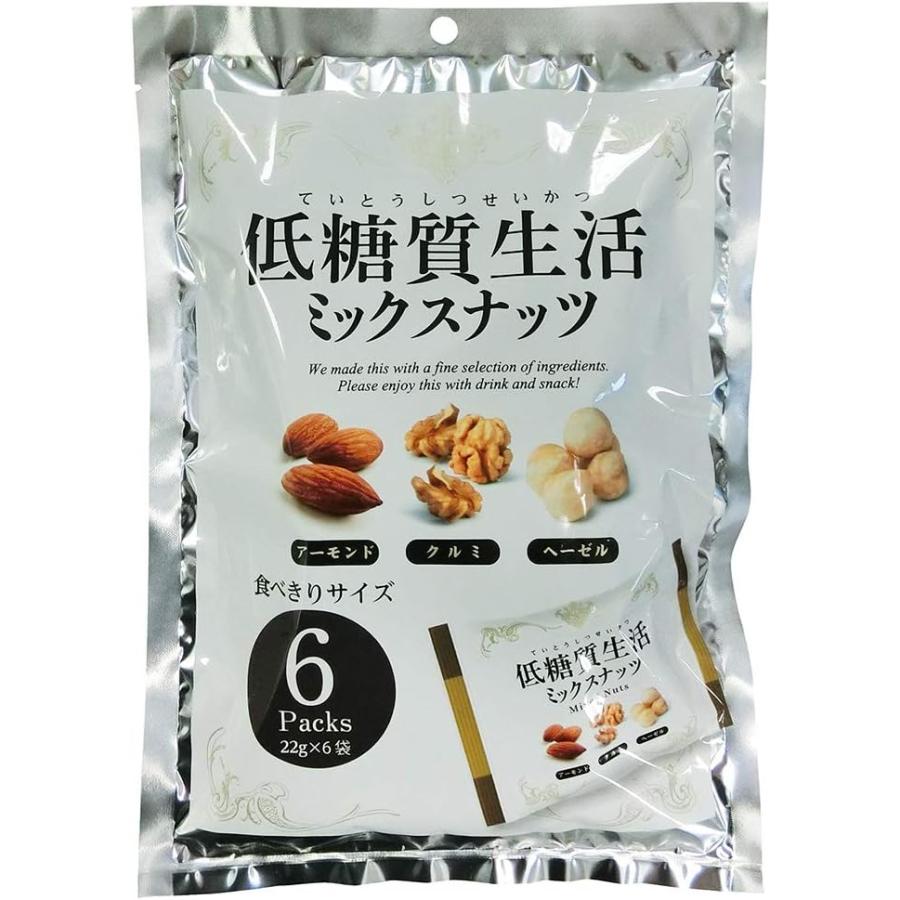 藤沢商事 【藤沢商事】低糖質生活 ミックスナッツ 132g (22g×6袋 藤沢商事 【藤沢商事】低糖質生活 ミックスナッツ 132g (22g×6袋