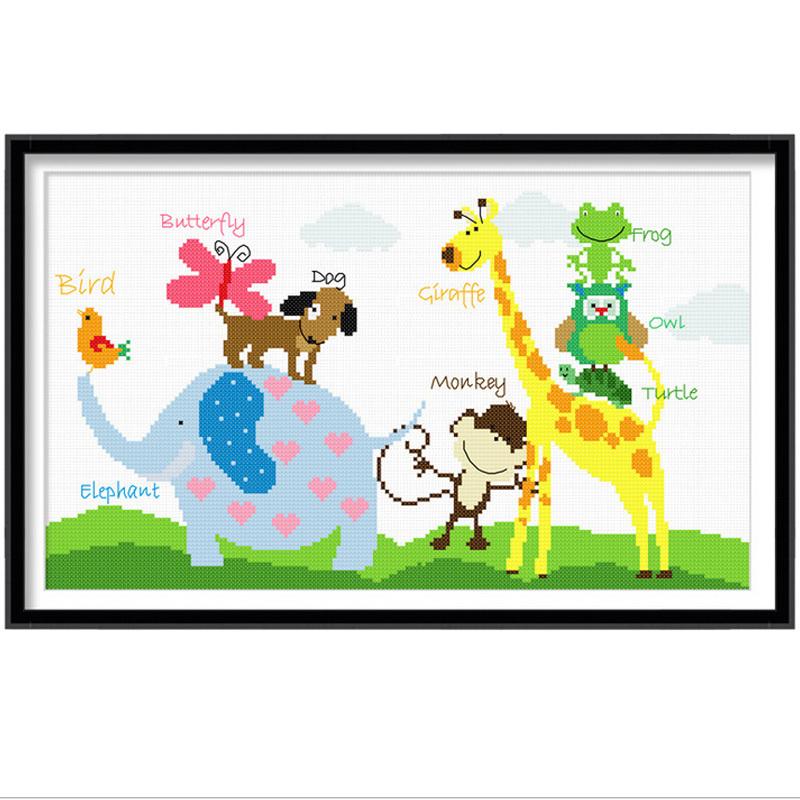 クロスステッチ 刺繍キット 手芸 初心者 図案 動物園 インテリア アニマル ゆるキャラ かわいい キッズ向け 簡単 刺繍 送料無料 日本語説明書付き Cxy127 アルシオン 通販 Yahoo ショッピング