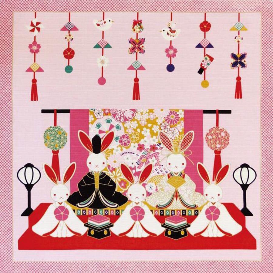 クロスステッチ うさぎのひな祭り 兎 3月 卒業 入学 女の子 刺繍キット