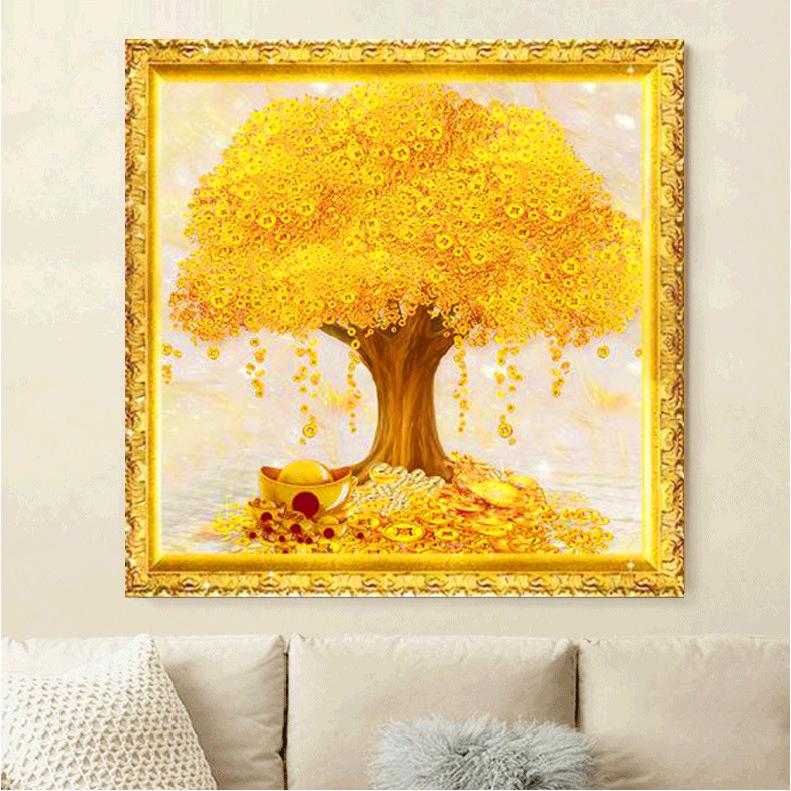 ダイヤモンドアート セット 金のなる木 黄金樹 金運アップ 開運 幸運 5D ビーズ絵画 初心者 簡単 DIY キット ツール 手作り 図案  ビーズ刺繍手芸 居間送料無料 : アルシオン - 通販 - Yahoo!ショッピング