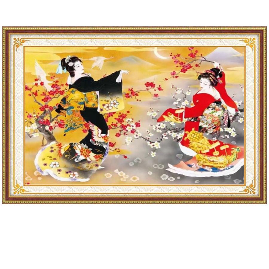 クロスステッチ 刺繍キット Diy 図案初心者 簡単 手芸 日本刺繍 指ぬき 糸通し付き 舞妓 2人 綺麗 華やか 送料無料 日本語解説付き 壁飾り 壁アート Cxy54 アルシオン 通販 Yahoo ショッピング