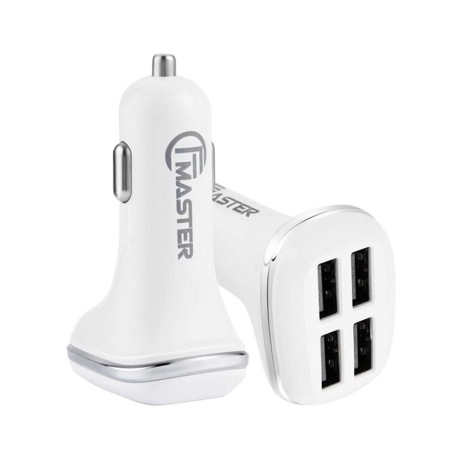 カーチャージャー 最大12 Offクーポン 車載充電器 4ポート 4 8a 高耐久性 Ce Fcc Rohs認証 Iphone Iqos その他android各種 Xperia Galaxy Ipad Xz1 S9 対応