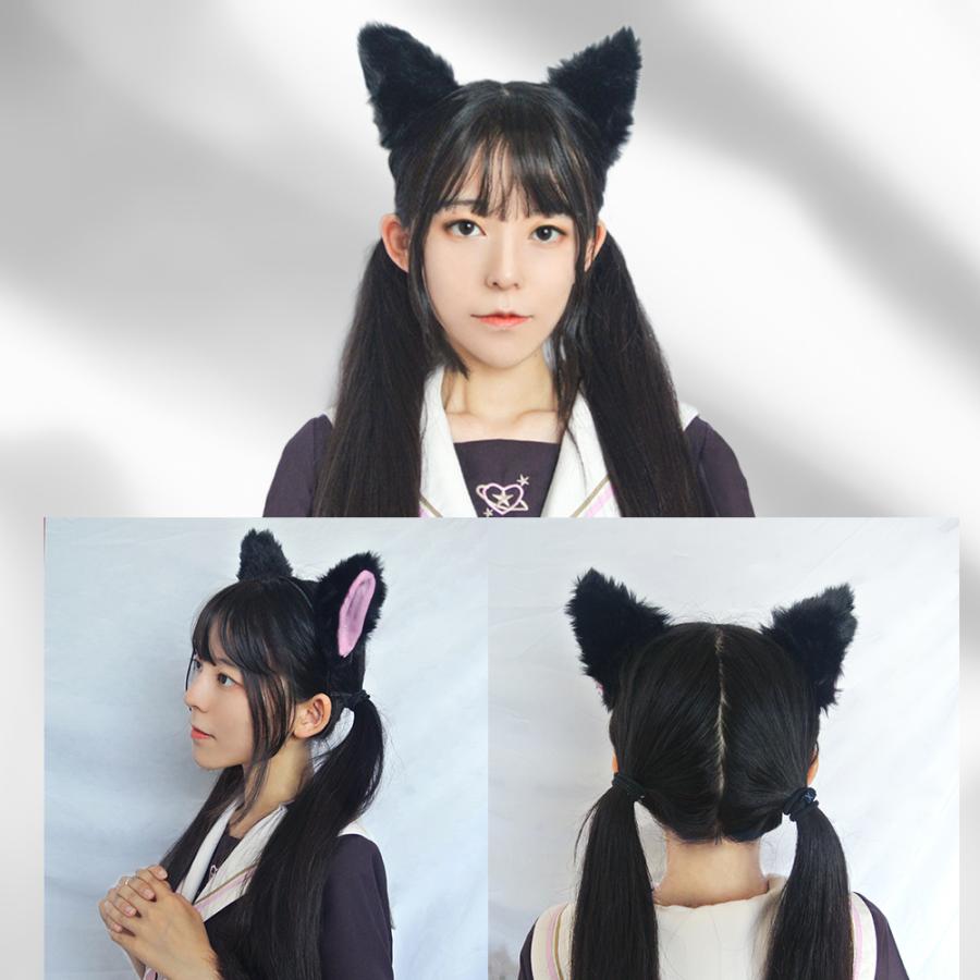フワモコでか耳ピン 猫耳 5点セット ハロウィン コスチューム セクシー