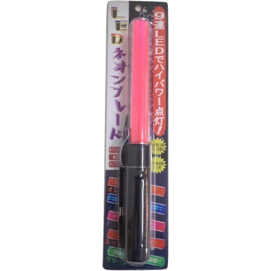 LEDネオンブレード 3本セット(単色) 3パターンの光り方 点滅 点灯