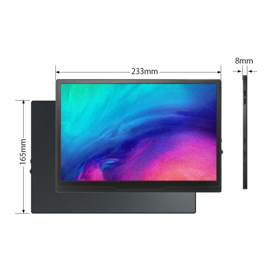 モバイルモニター 10.5インチ 薄型 サブモニター 超軽量250g モバイルモニター 10.5インチ 薄型 サブモニター 超軽量250g