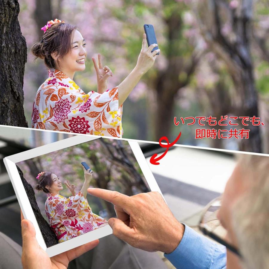デジタルフォトフレーム wifi タッチパネル 10.1インチ 写真立て 孫