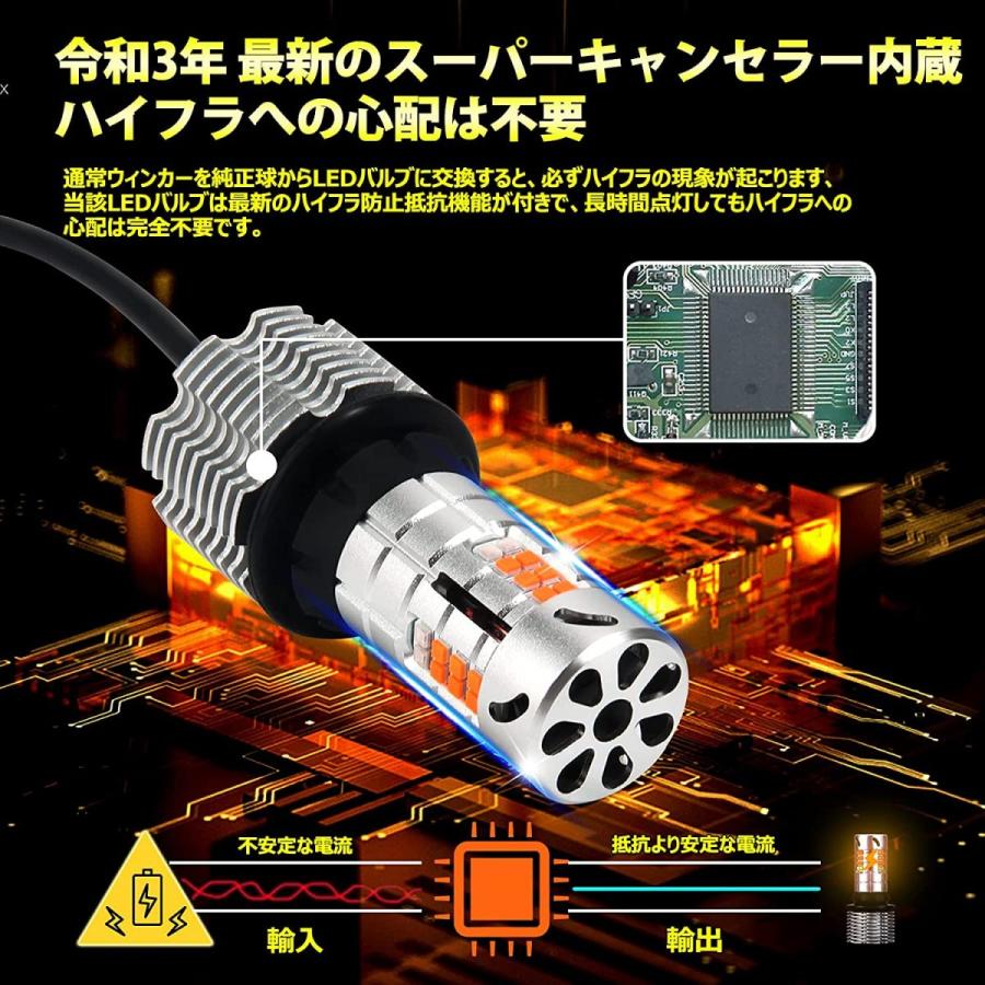 t20 ledウィンカー ポジション バルブ アンバー ブルー 2色切替 車検