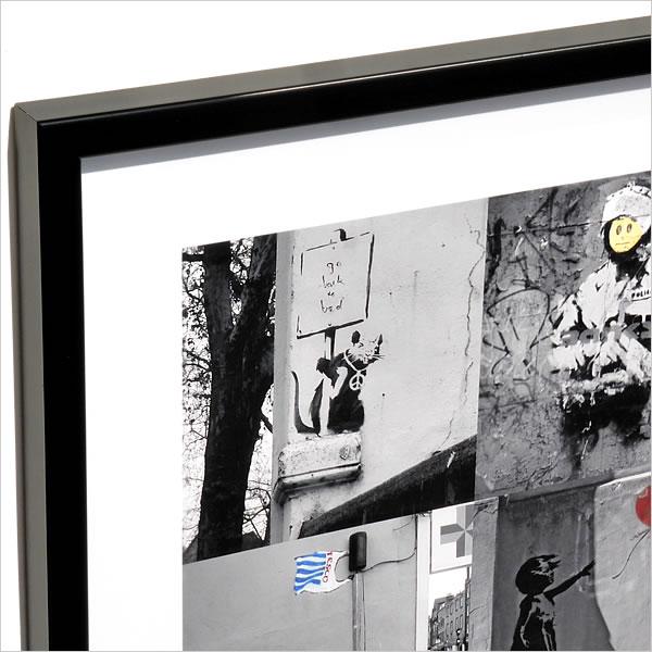 バンクシー ポスター 作品 額 アートパネル 少女と風船 パンダ サル a2