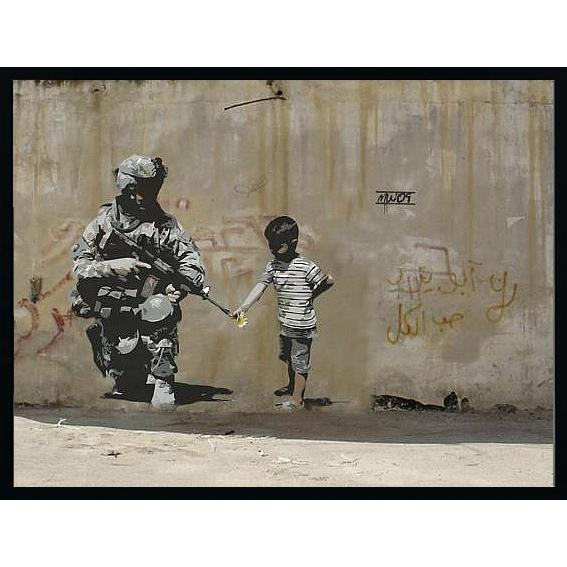 アートパネル アートポスター 絵画 インテリア 壁掛け タペストリー アートフレーム ポップアート バンクシー Peace モダン 北欧 おしゃれ Iba Ars Online 通販 Yahoo ショッピング