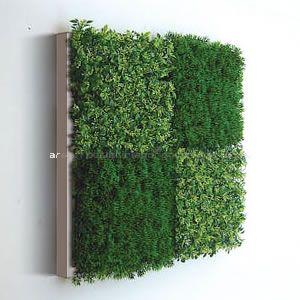 人工観葉植物の壁掛け リーフアートパネル ウォールグリーン 4C ホワイト｜arsonline