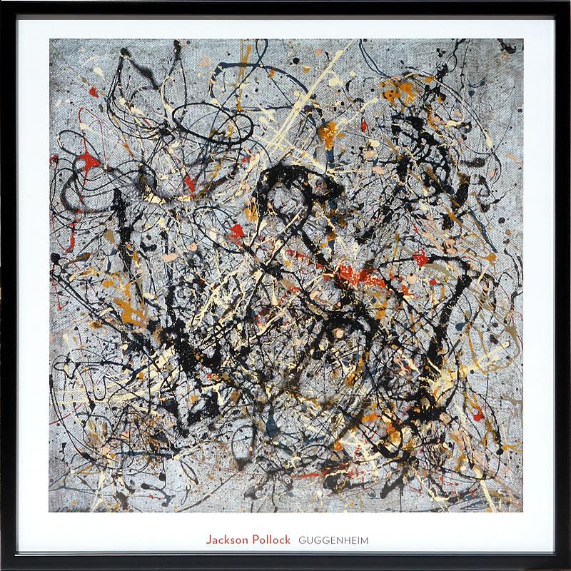 魔王/ジャクソン ポロック/ポスター/Jackson Pollock(額装済み) ジャクソン ポロック ポスター 絵画 額 アートパネル アート