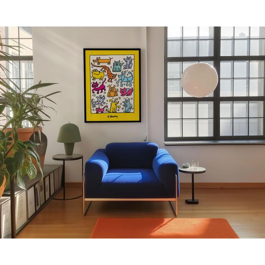 キースヘリング Keith Haring 額入りポスター アート インテリア キースヘリング 絵画 ポスター 絵 アートパネル アートポスター アート