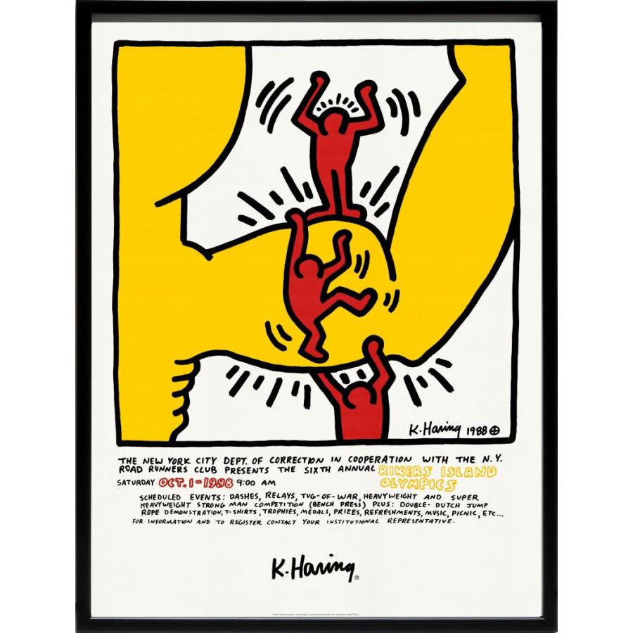 キースヘリング 絵画 ポスター 絵 アートパネル アートポスター アート インテリア フレーム 額 リトグラフ 複製画 ポップアート おしゃれ | 