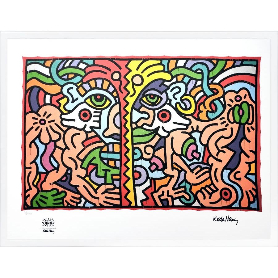キースヘリング 絵画 ポスター 絵 アートパネル アートポスター アート インテリア フレーム 額 リトグラフ 複製画 ポップアート おしゃれ | 