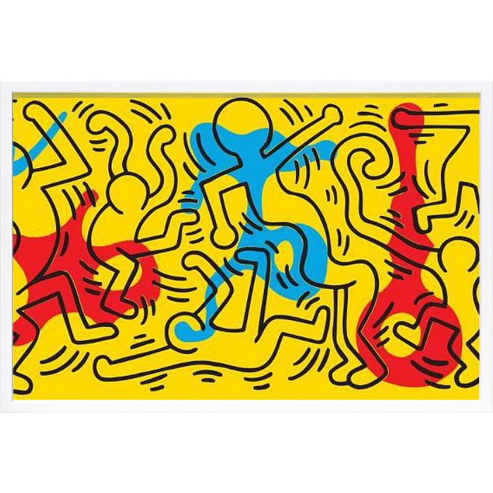 キースヘリング　壁掛け　アートフレーム　　インテリアパネル アートパネル キースヘリング Keith Haring Untitled IKH-62514