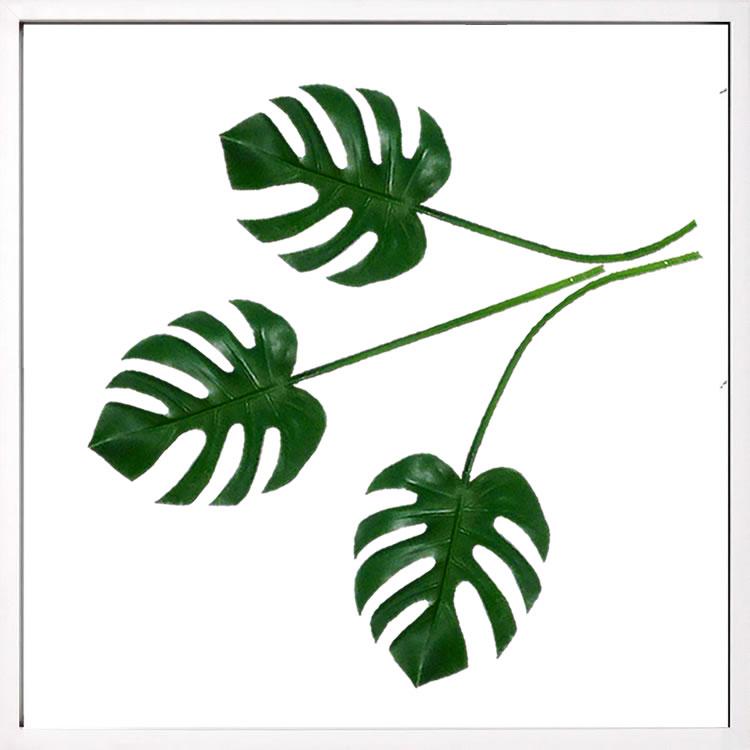 リーフパネル リーフアート リーフフレーム アートパネル フェイクグリーン 壁掛け 造花 インテリアグリーン ヒメモンステラ モダン 北欧 おしゃれ 大型 | 