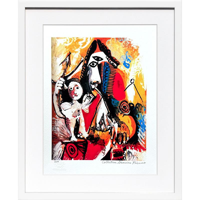 送料無料 パブロ ピカソ ゲルニカ キャンバス 額縁付 絵画 複製画 リトグラフ パブロ ピカソ 絵画 ポスター アート アートパネル アートポスター