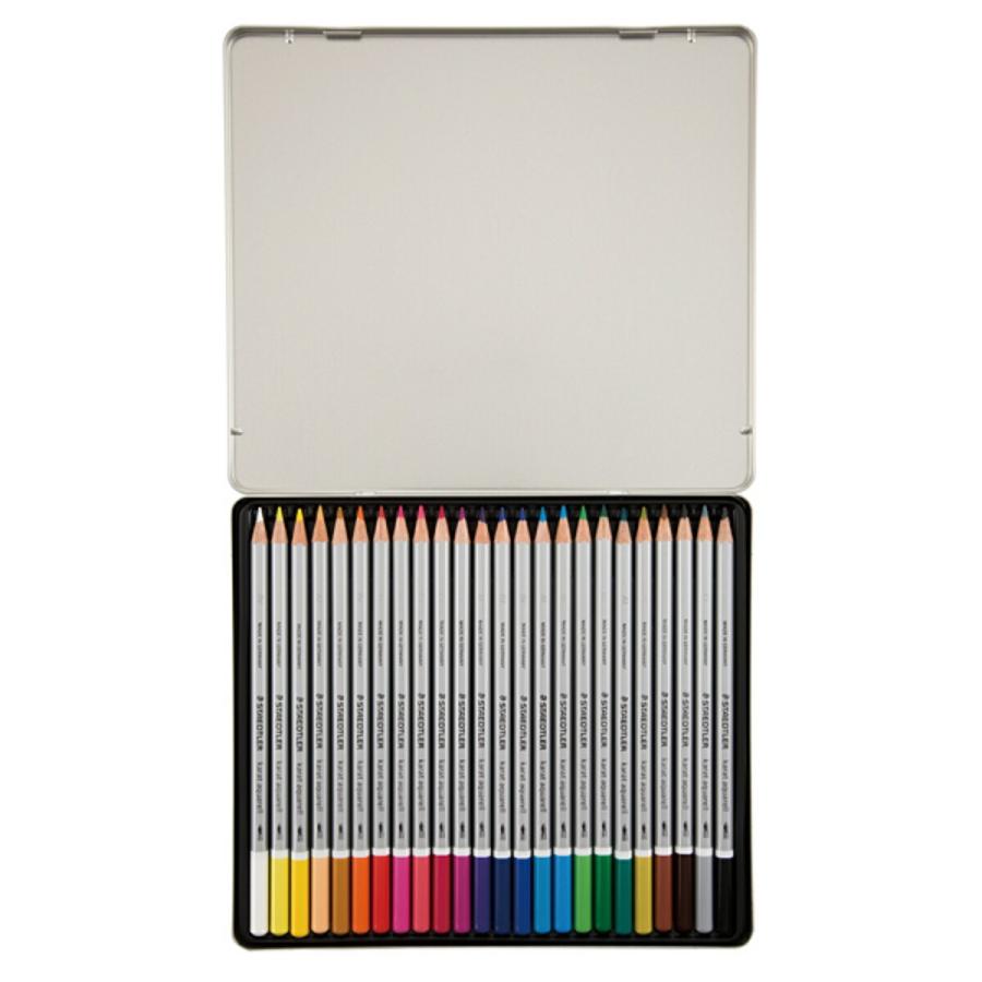 ステッドラー カラトアクェレル 水彩色鉛筆 24色セット 125M24