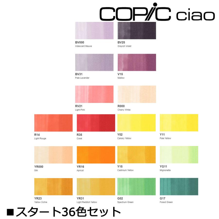 コピックチャオ コピック スタート 36色 セット 12503046 コピックチャオ コピック スタート 36色 セット 12503046