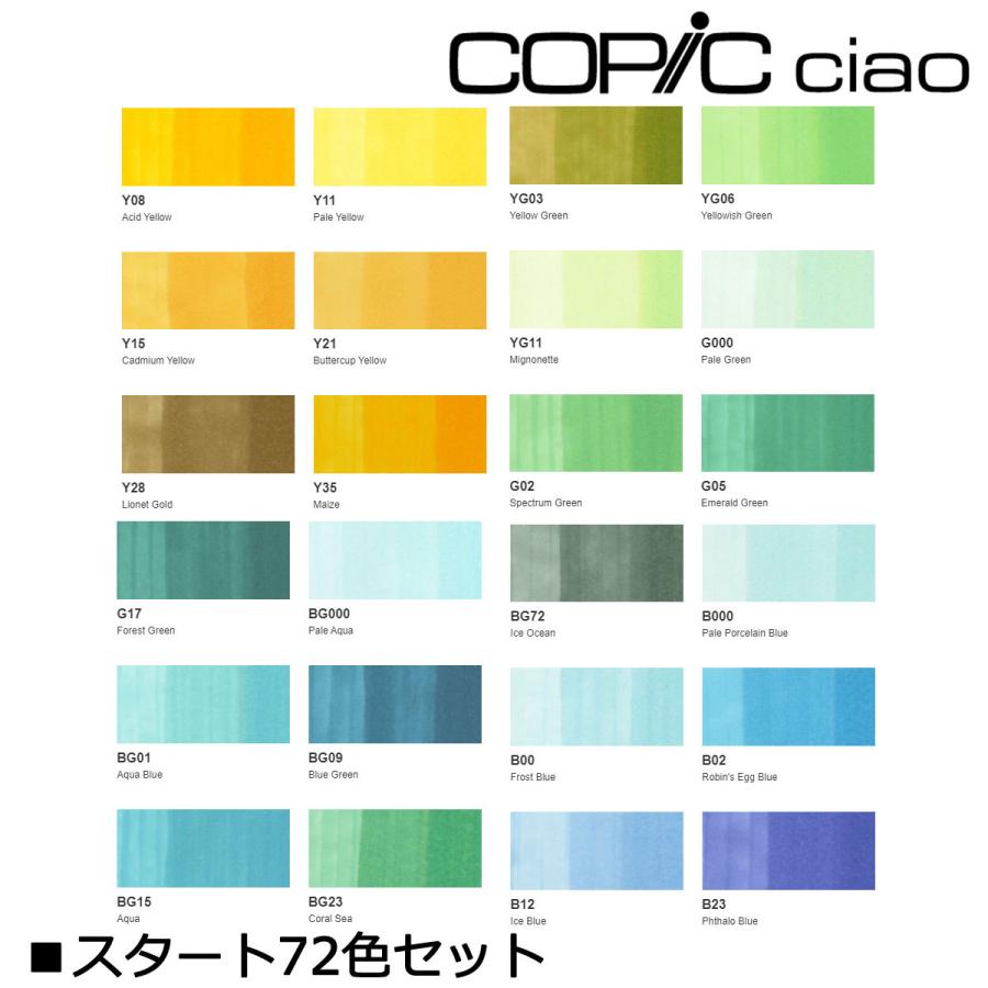コピックチャオ コピック スタート 72色 セット 12503047 コピックチャオ コピック スタート 72色 セット 12503047