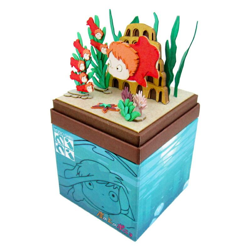 ジブリアート③崖の上のポニョより「坂の上の湊町」25cm×34cm額装品　水彩画 ジブリアート③崖の上のポニョより「坂の上の湊町」25cm×
