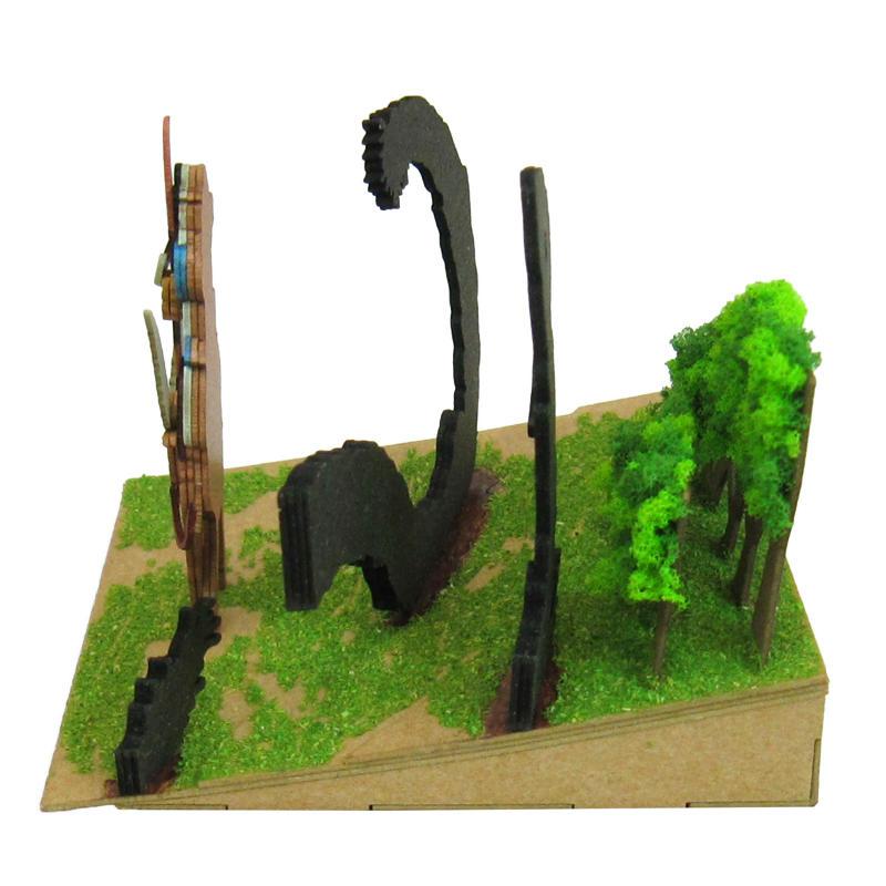 さんけい みにちゅあーとキット nonscale スタジオジブリmini もののけ