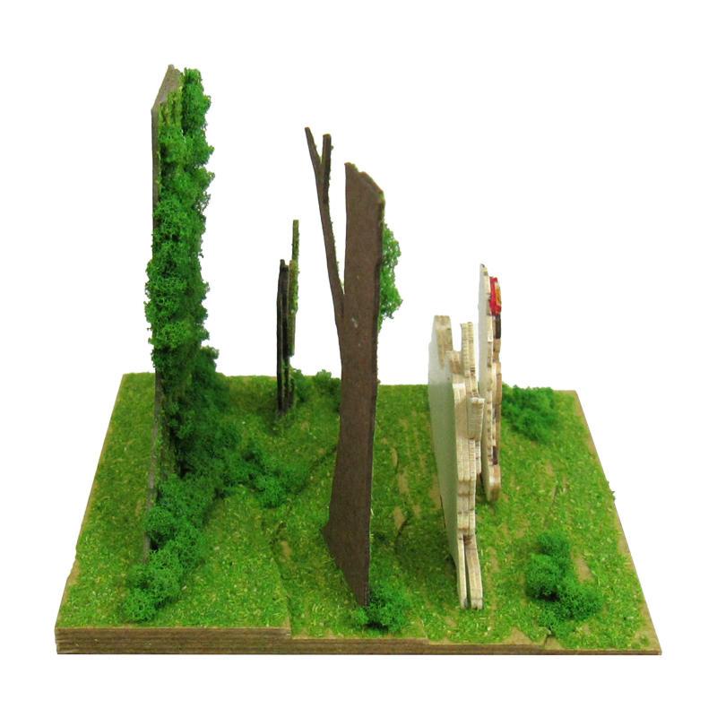 さんけい みにちゅあーとキット nonscale スタジオジブリmini もののけ