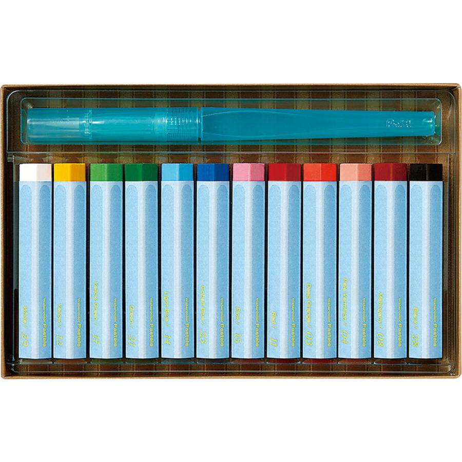ぺんてる（Pentel） 大人の水彩パステル 12色 GHW1-12 クレヨン