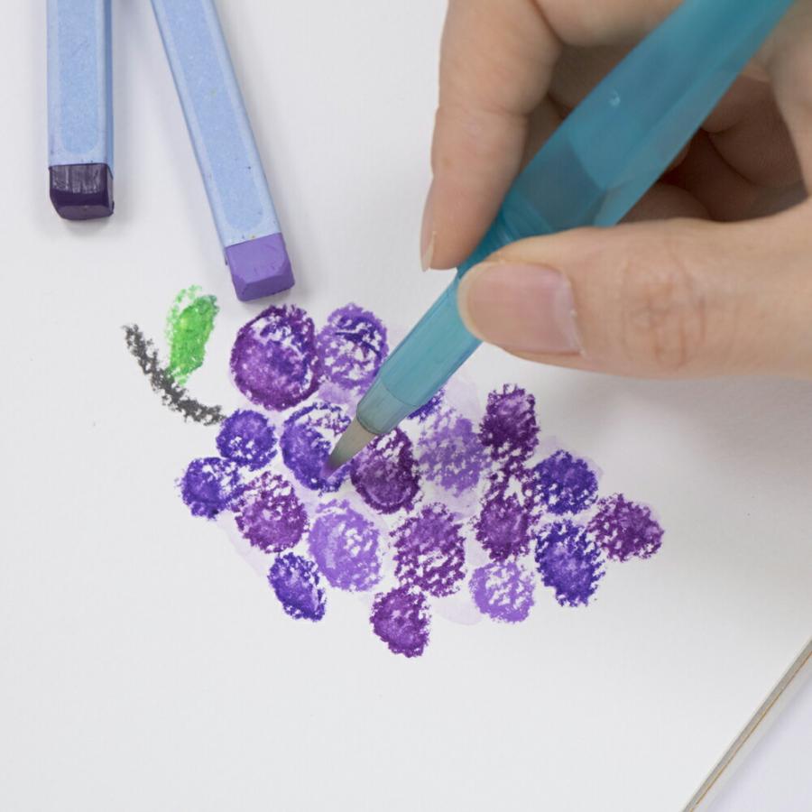 画材　水彩　油性ワックスクレヨン　アクリル　ペン　パステル　箔フレーク ぺんてる 大人の水彩パステル 12色 GHW1-12 クレヨン クレパス