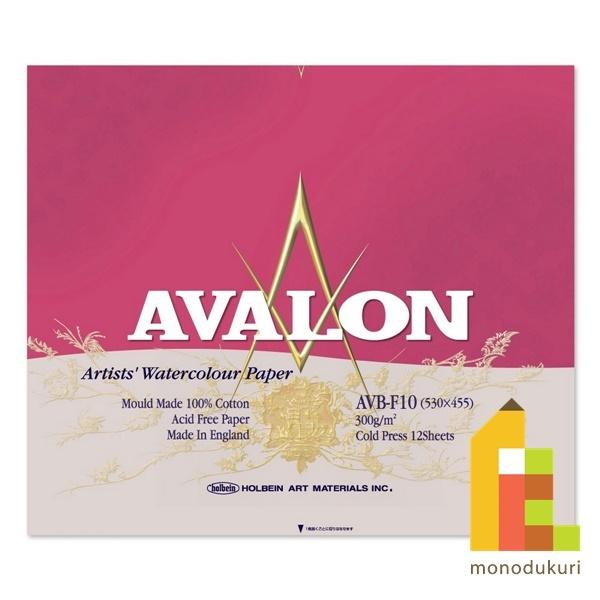 ホルベイン 水彩紙 アヴァロン ブロック 300g 中目 AVB-F10