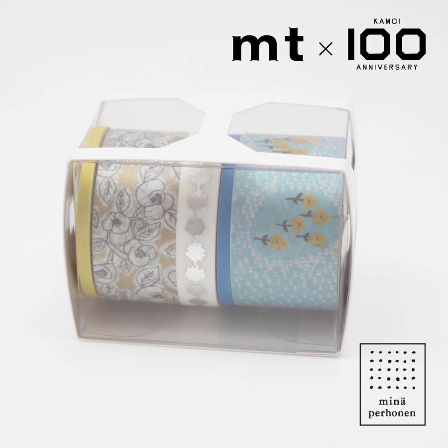 【数量限定】カモ井加工紙100周年記念 mina perhonenセット(MTMINAST1) 【5巻セット】 mt マスキングテープ｜art-and-craft-lab｜03