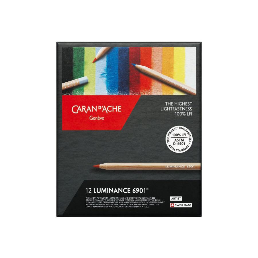 CARAN d'ACHE（カランダッシュ） ルミナンス 6901 12色セット 紙箱入