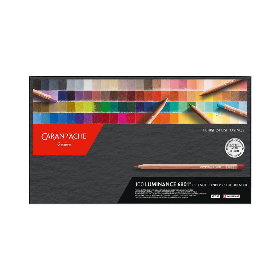 CARAN d&#39;ACHE - カランダッシュ ルミナンス6901木箱セット Amazon | カラン ダッシュ ルミナンス 6901 油性色鉛筆 720 20色