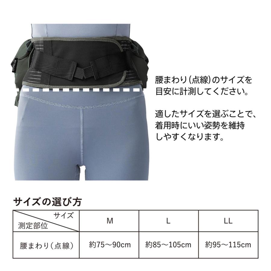 キングジム(Kingjim) クッションコルセット (aimai アイマイ) M/L/LL サンドベージュ/ディープグリーン (AHC010M/L/LL-BE/G) 合間にととのうの画像