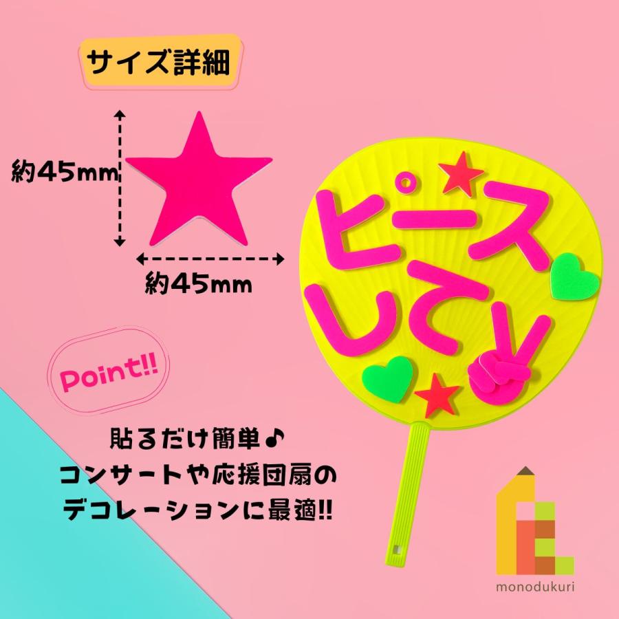 くらげページ デコパーツ うちわ うちわ シールデコパーツ 4個入り[団扇/アイドル/グッズ