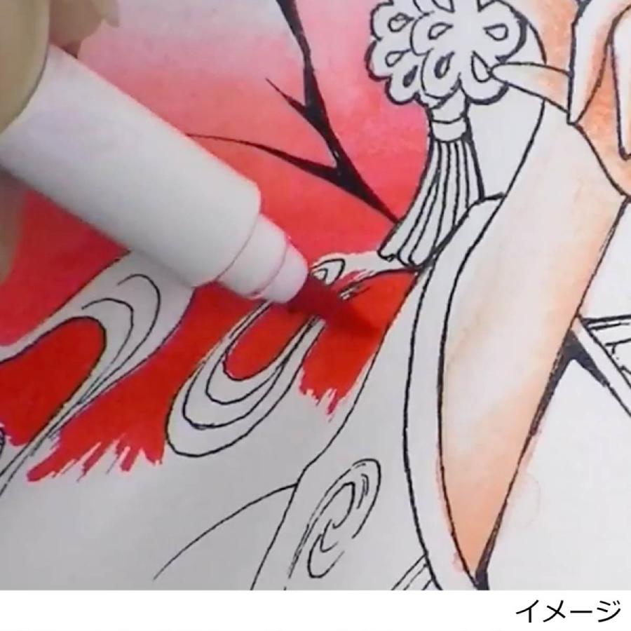 マービー 水性染料細筆マーカー アーティストブラシ 36色 【A