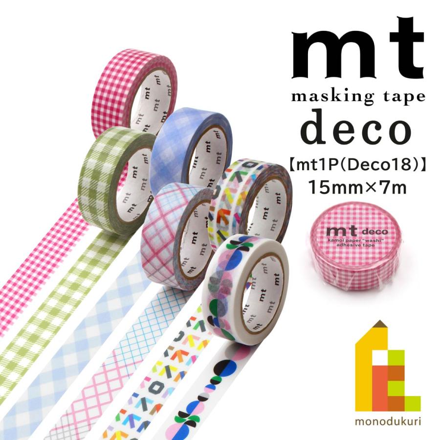 mt（エムティー） カモ井加工紙 マスキングテープ (mt1P/Deco18