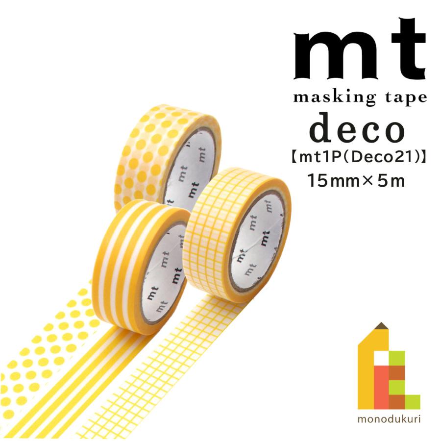 カモ井 カモ井加工紙 マスキングテープ (mt1P/Deco21) 15mm×7m