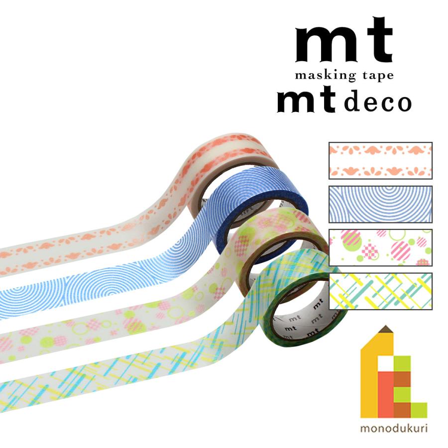 mt（エムティー） カモ井加工紙 マスキングテープ 【mt1P/Deco25
