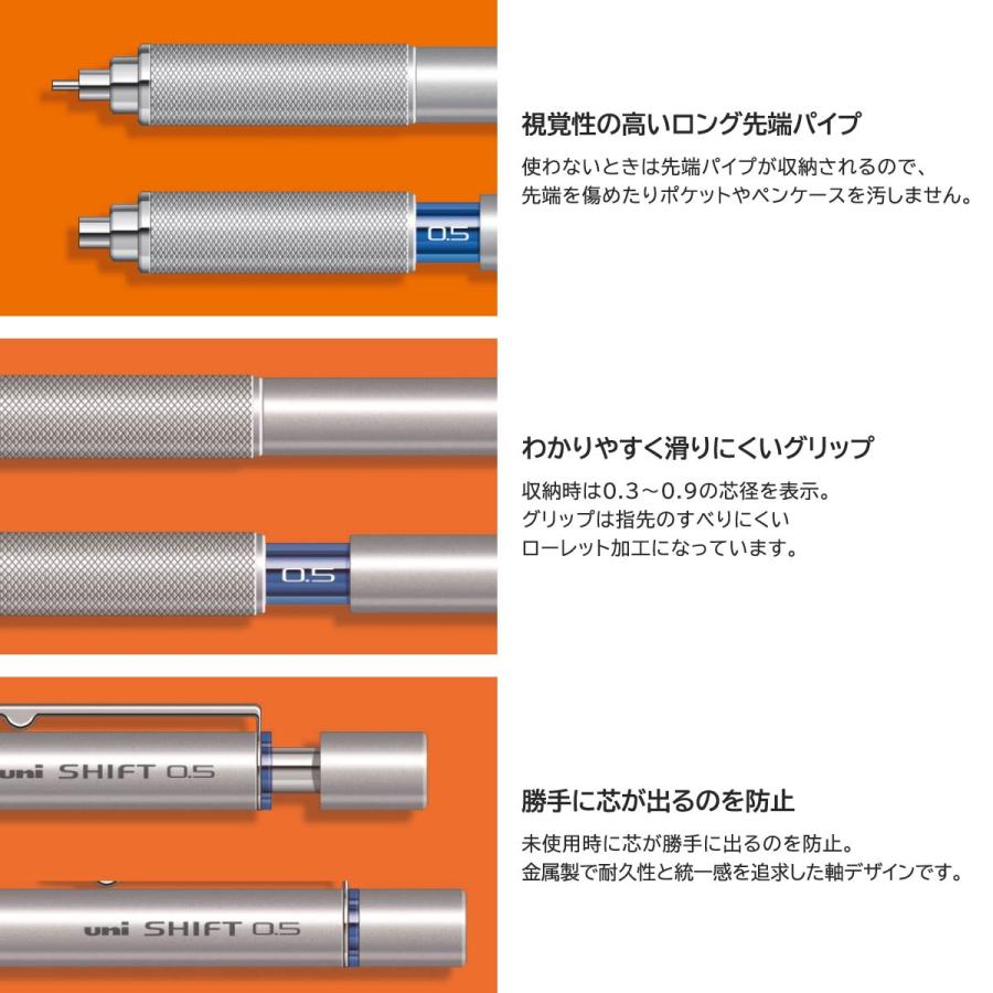 三菱鉛筆 SHIFT(シフト)製図用シャープペンシル【0.3/0.4/0.5/0.5