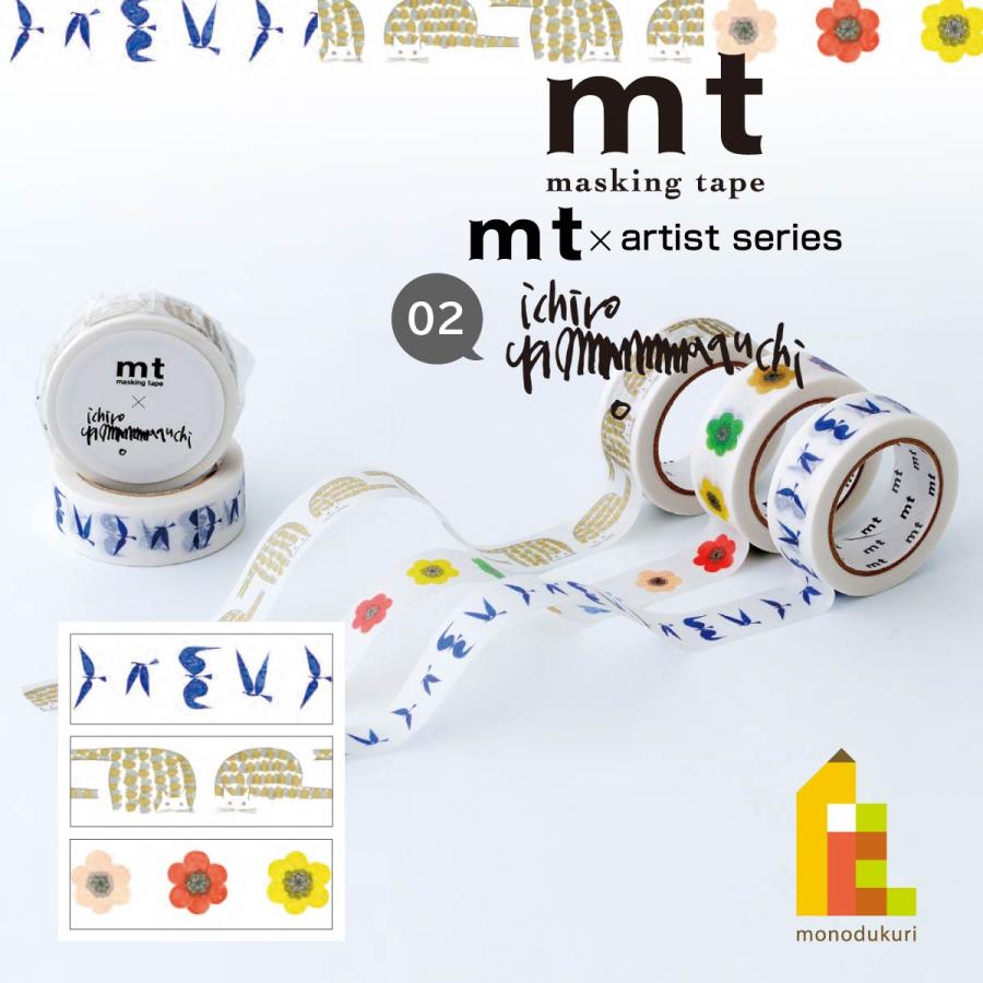 mt（エムティー） カモ井加工紙 mt×山口一郎 blue bird／NEKO／HANA