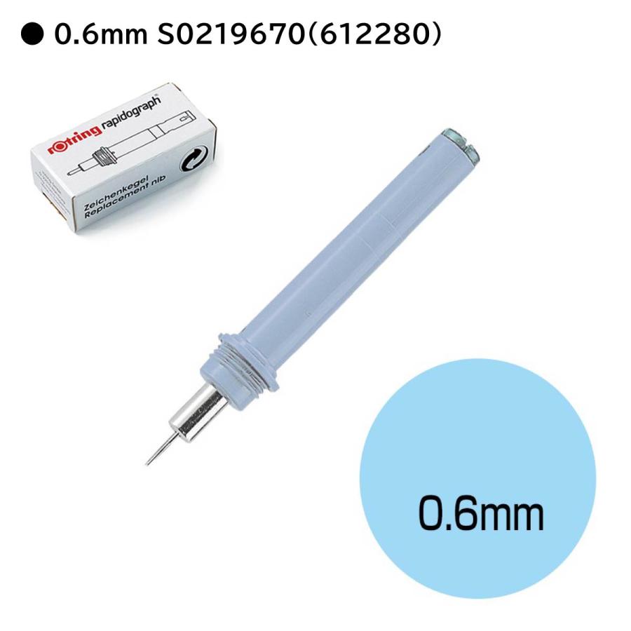 ロットリング ラピッドグラフ製図ペン用スペアニブ【0.3/0.5/0.6/0.8/1.0】 | ロットリング | 03