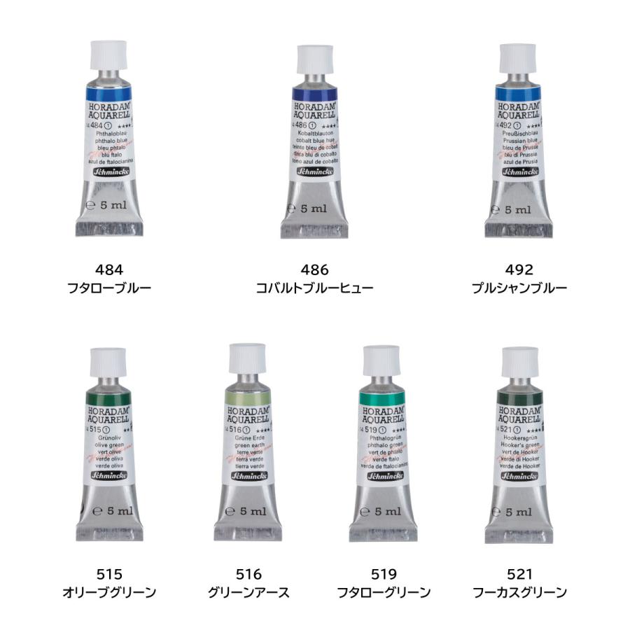 シュミンケ ホラダム 透明水彩絵具 2号 5ml チューブ 全140色 【1