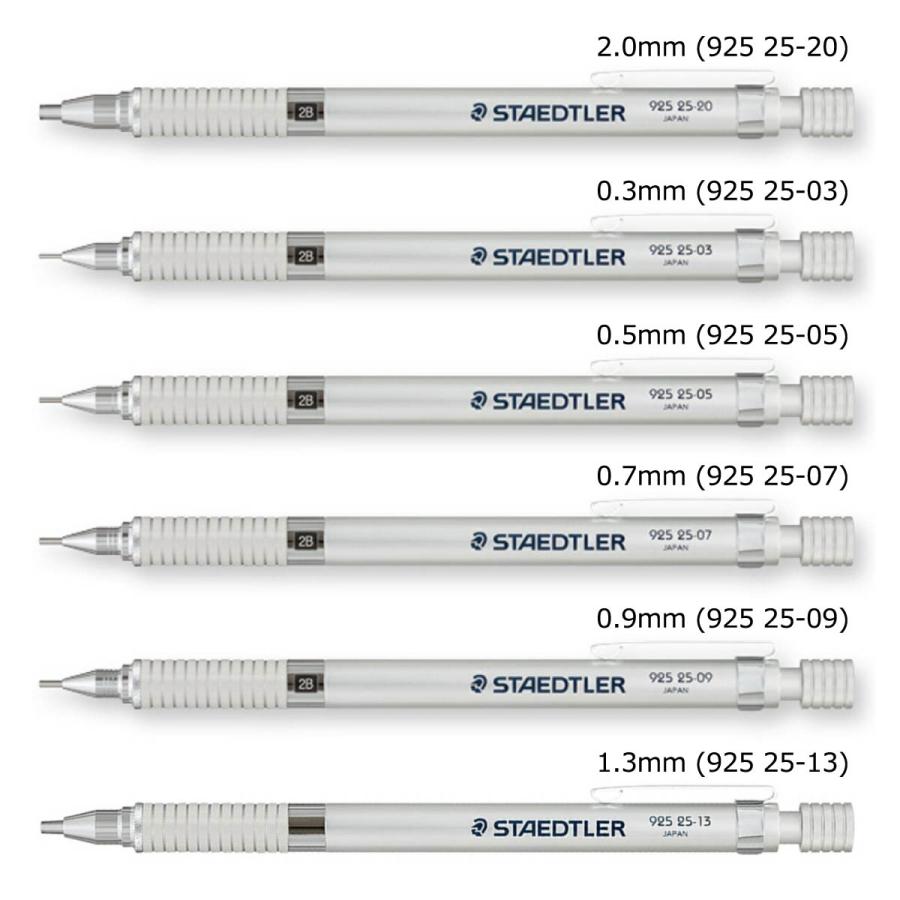 【日本正規品】 ステッドラー (STAEDTLER) シルバーシリーズ 製図用シャープペンシル 925 25 【2.0/0.3/0.5/0.7/0.9/1.3mm】｜art-and-craft-lab｜02