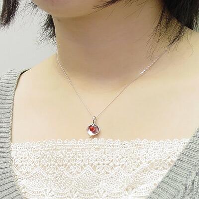 ≪送料無料＆あすつく≫ 赤珊瑚付きシルバーペンダント・トップ